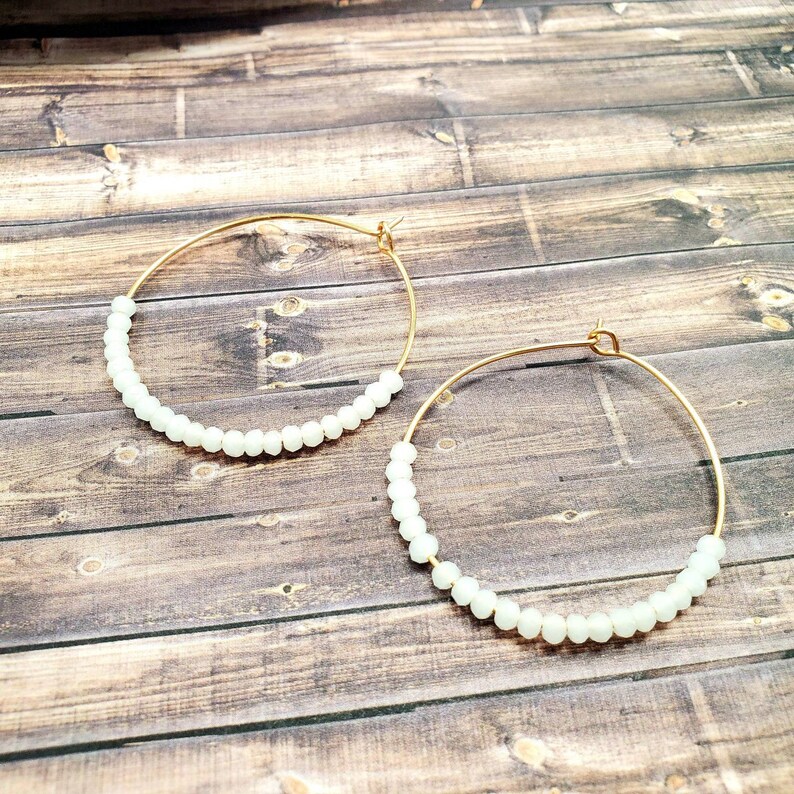 Thin Gold Hoops Hoop Earrings With Charm Dainty Hoop Etsy