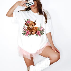 Cute Cow Shirt or Tank Top, Cow Shirt For Mom, Highland Cow Shirt, Cow Gifts For Her, Heifer Shirt, Farm T-shirt, Ranch Tee, Farmer, Cowgirl