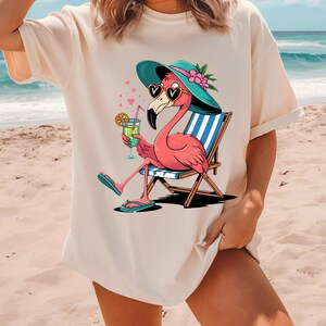 Flamingo Sommer Shirt, Lamingo Shirt Geschenk, Damen Flamingo T-Shirt, Flamingo T-Shirt, Flamingo Geschenk, Mingo T-Shirt, Flamingo Geschenk für Frauen