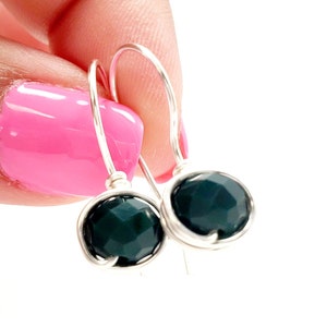 Crystal dainty earrings, Tiny crystal earring, Tiny small earrings, Small earrings minimalist, Small huggie earrings, Dainty small earring