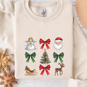Retro Weihnachtsmann Sweatshirt, Vintage Weihnachtsmann Sweatshirt, Retro Weihnachtsmann, Weihnachtskleidung Damen, Weihnachtspullover für Sie