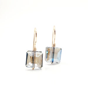 Light Crystal Drop Bridal Earrings, Light Blue Drop Earrings, Aquamarine Crystal Drop Earrings, Gift For Her, Bridal something Blue Earrings