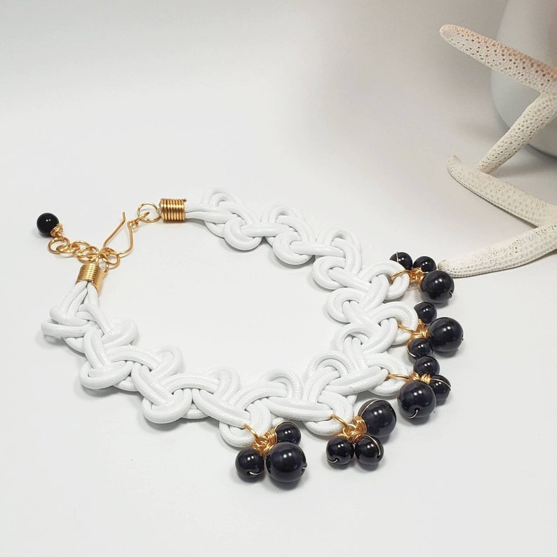 Handmade Necklace Pearl Necklace Mother Days Statement Necklace Women Gifts White Necklace Choker Necklace Multi-strand necklace