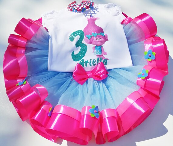 trolls first birthday outfit