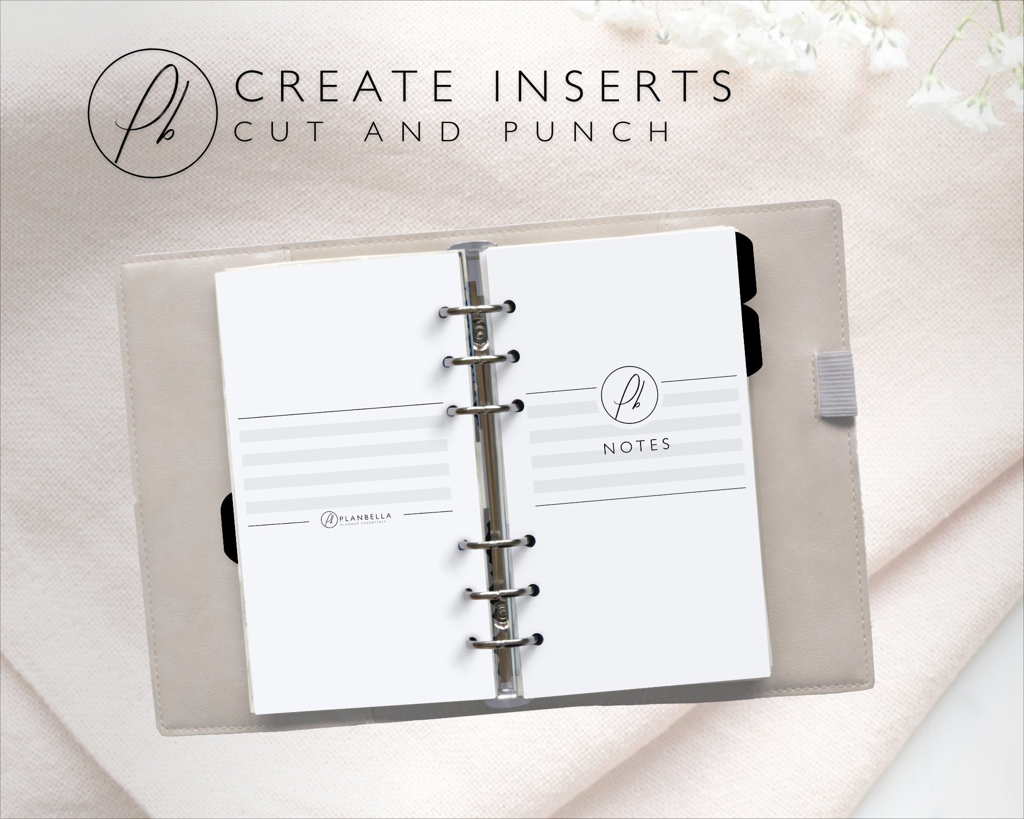 Personal Notes Pages Lined Stiped | Printable Inserts | Filofax ...