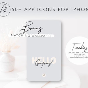 App Icons For Iphone Ios With Wallpaper Beige Creme Lilac Etsy Ireland