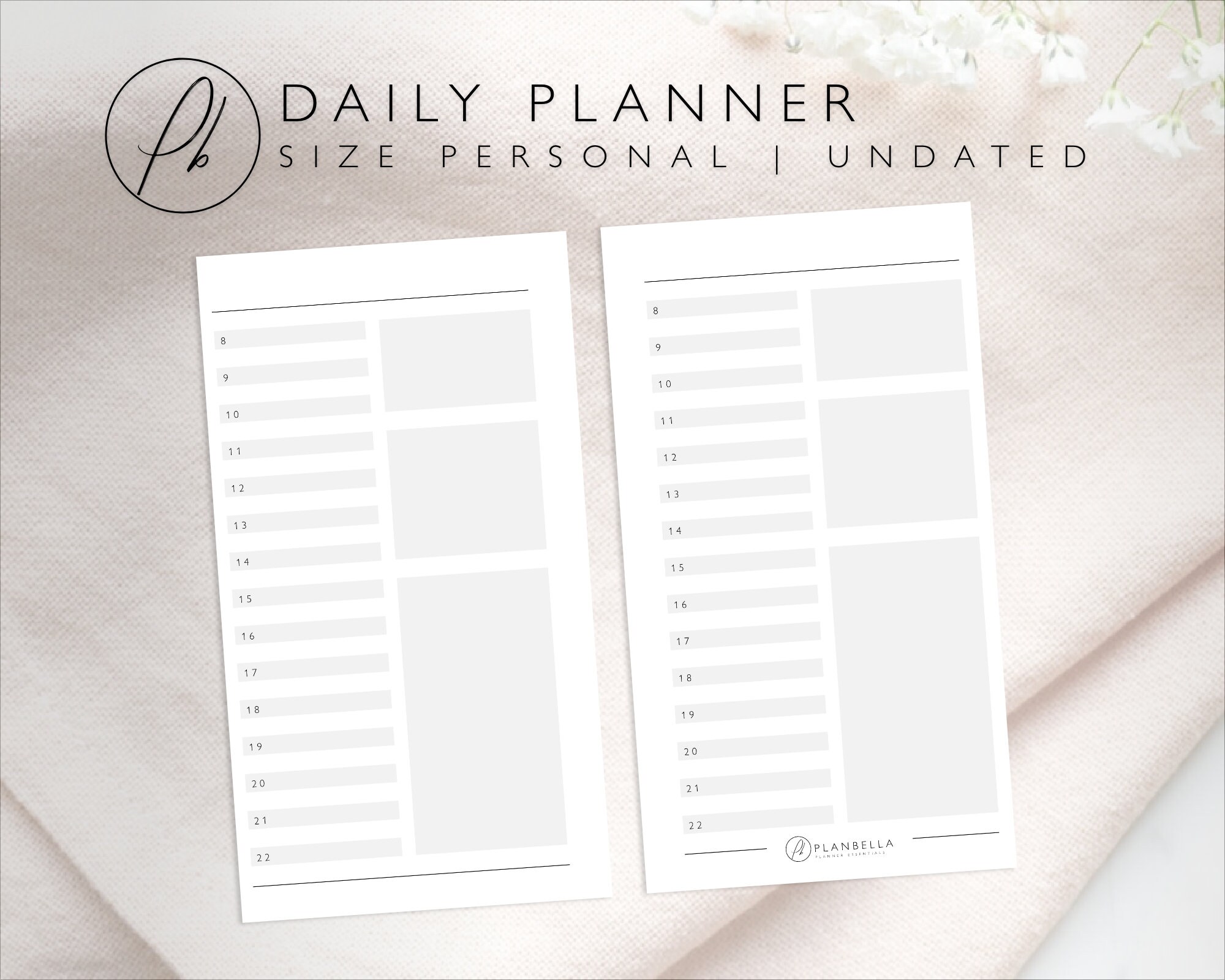 Personal Daily Planner | Printable Inserts | Filofax, Traveler's ...