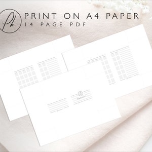 Pocket Monthly Planner | Printable Inserts | Traveler's Notebook, Ring ...