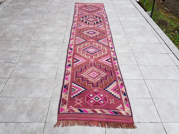 3x12 Persian Rug, Turkish Runner Rug, Runner Rug, Kitchen Rug, Nomadic Rug, Unique Rug, Antique Rug, Rugs Runner, 360x81 Cm