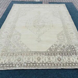 Unique Rug, Pastel Rug, Living Room Rug, Boho Rug, Floor Rug, Turkish Oversize Rug, Neutral Rug, Oushak Rug, Large Oushak Rug, 382x294 Cm