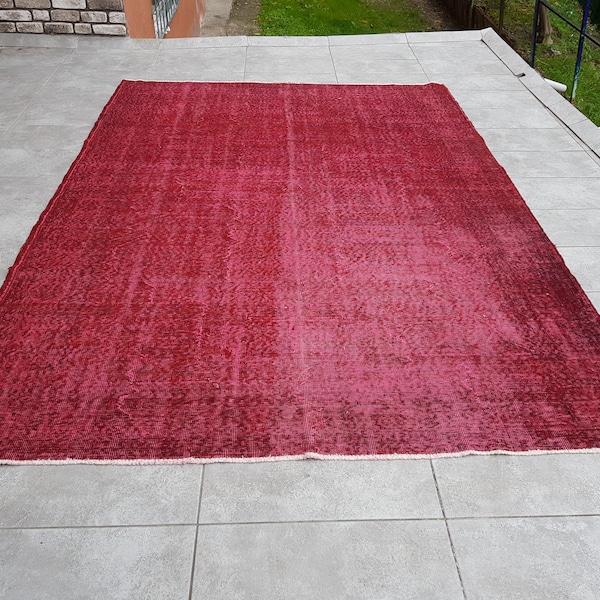 Red Rug - Etsy