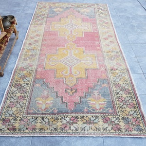 Oushak Turkish Rug, 4.6x8.9 Ft, Antique Rug, Wool Rug, Home Decor Oriental Vintage Rug, area rug, Anatolian Handwoven Rug, Floor Rug, O-3059