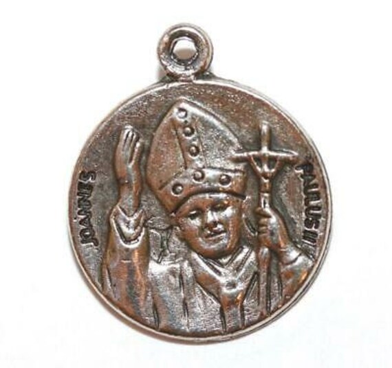 Rare Catholic Pope John Paul & St. Peter's Basilic
