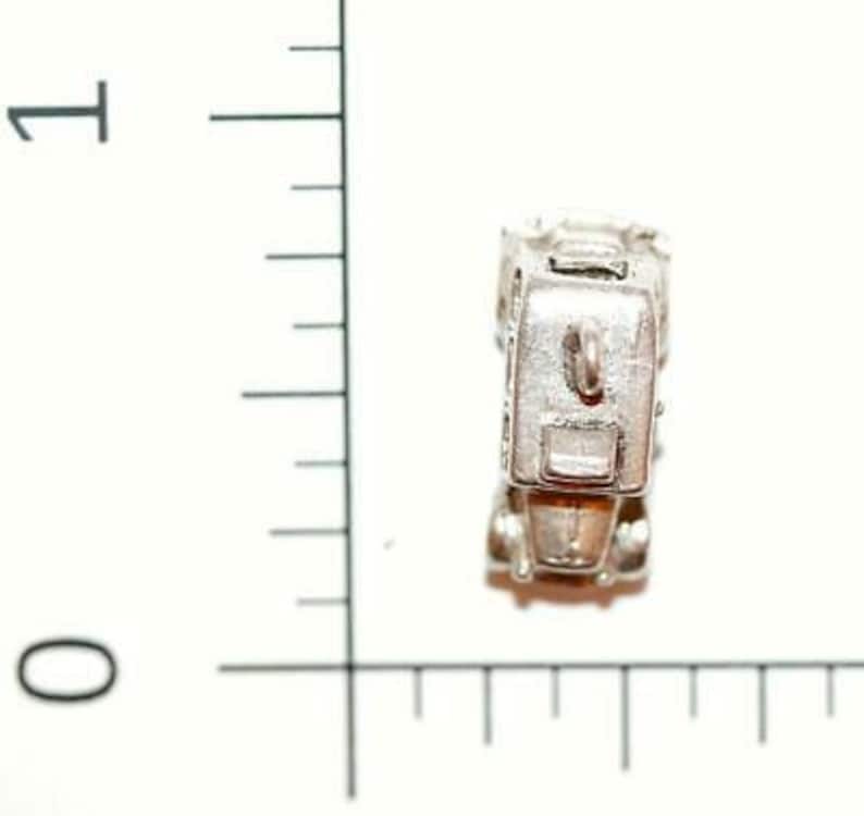 Opening London Taxi Cab Sterling Silver Vintage Bracelet Charm With Gift Box 3g