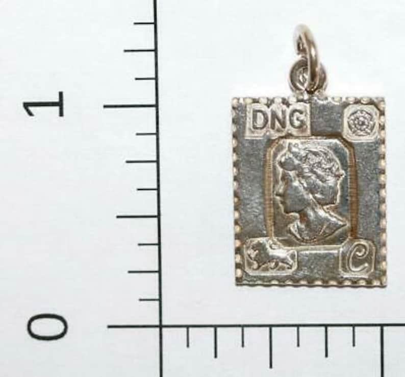 Rare Queen Elizabeth Jubilee 1977 Sterling Silver Ingot Vintage Charm by DNG