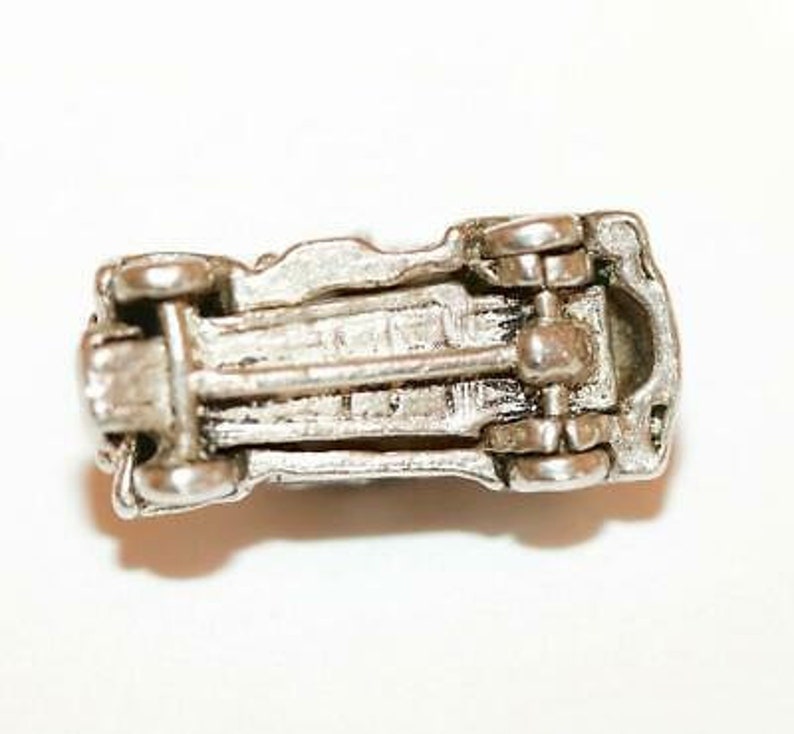 Opening London Taxi Cab Sterling Silver Vintage Bracelet Charm With Gift Box 3g