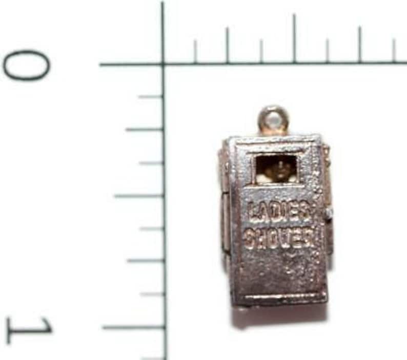 Rare Opening Ladies Shower Sterling Silver Vintage Bracelet Charm With Gift Box