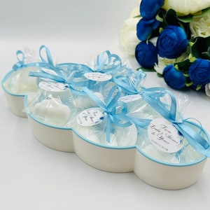 Cloud shape tray with 100pcs cloud soap favors for boho baby shower Baptism favors for guests On Cloud nine favors for christening gifts