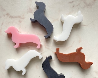 50 stks teckel minizeep, hond vorm zeep gunsten, kleine puppy babyshower gunsten, huisdier babyjongen gunsten, hond thema 1e verjaardagsfeestje gunsten