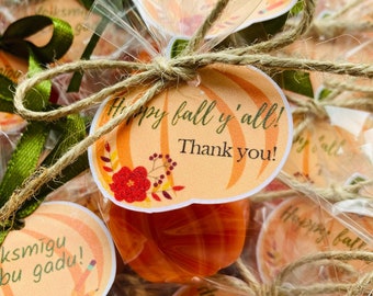60pcs pumpkin soap favors, Fall wedding gut gifts, Halloween favors, Little pumpkin baby shower soap favors, Thanksgiving table soap favors
