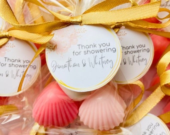 30pcs/10sets sea shell soap, White beach wedding favors, Sea shells favor soap for guests in bulk, Thank you gifts for guests in beach party