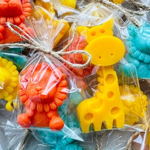 40 saponi a forma di giraffa/leone, decorazioni per feste di compleanno a tema safari, regali per baby shower a tema selvaggio, souvenir per feste di compleanno a tema Savannah One