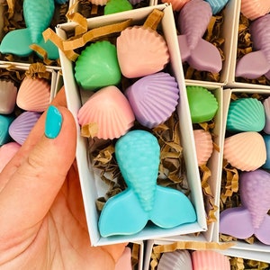 Mermaid soap favors, Sea shell soap set, Sea side party favors, Mermaid birthday souvenir, Beach wedding favors, Hawaii bridal shower favors