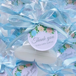 130 piccoli saponi, bomboniere per addio al nubilato, bomboniere a forma di cuore per matrimonio, piccoli saponi con semi di avena/papavero, mini regali per feste di ringraziamento