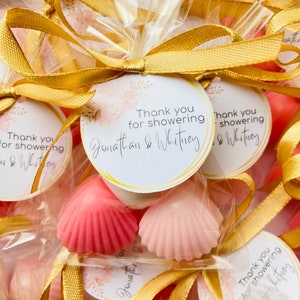 30 pezzi/10 set di sapone a forma di conchiglia, bomboniere per matrimonio in spiaggia bianca, sapone a forma di conchiglia per gli ospiti all'ingrosso, regali di ringraziamento per gli ospiti alla festa in spiaggia
