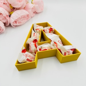 Buzón rellenable de 8" para decoraciones con números de cumpleaños Buzón vacío con números para decoración de mesa de charcutería Bandeja de cartas reutilizable personalizada para fiesta