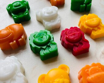 50 Safari Animal Soap Favors: Jungle Baby Shower Gifts Hippo, lion, giraffe shape
