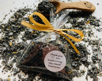 10pcs black/gold bath salt favors, Luxury favors, Wedding shower gifts, Bridesmaids thank you gifts, From my shower to yours party favors