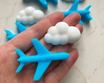 40sets travel wedding favors in bulk destination bridal shower, Cloud plane shape soap, Stuart/Flight attendant/Pilot graduation favors