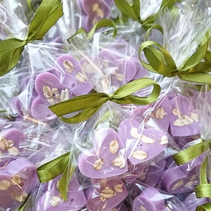 50 bomboniere di nozze alla lavanda lilla, piccole saponette alla lavanda, decorazioni per il bagno alla lavanda, bagnoschiuma viola, mini saponette essenziali per le mani