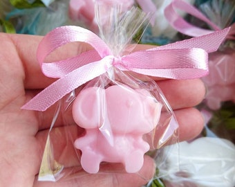 45pcs elephant soap favors for savannah Baby shower gifts, Baby elephant birthday favors, Tropical party favors, Grey pink elephant favors