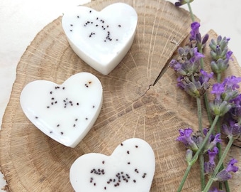 200pcs mini savon coeur de lavande déballé, faveurs de mariage zéro déchet, cadeaux de savon sans plastique, petit cadeau de remerciement pour les invités douche nuptiale