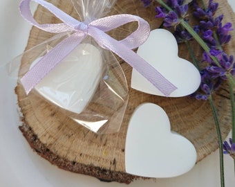 50pcs mini white heart soap favors for Wedding guest souvenirs in bulk for party favors Simple thank you gifts for graduation teacher favors