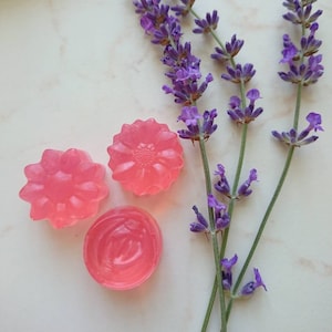 12 unidades de sabonete de flor rosa, presentes de chá de bebê para meninas, sabonete com aroma de rosa, presentes de agradecimento para convidados, lembrancinhas de revelação de gênero, lembrancinhas de sabonete artesanal