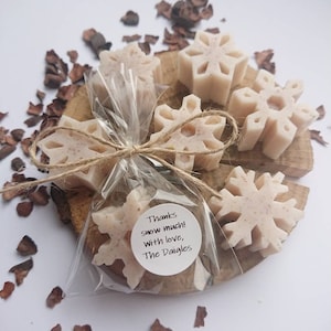 360pcs snowflake favors, Winter mini soap favors, Christmas guest gifts, Small holiday wonderland gifts, Winter wedding/bridal shower favors