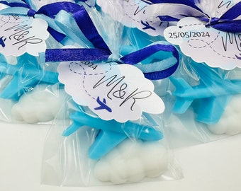10set airplane soap favors, Cloud/plane shape soap, Transportation themed party favors, Stuart/Flight attendant/Pilot graduation favors gift