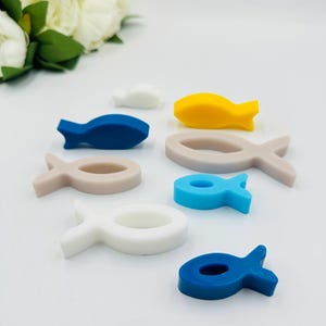 30 pezzi di saponette a forma di pesce per battesimo, souvenir di Ichthys per il battesimo, bomboniere per gli ospiti della consacrazione dei giovani, decorazioni per pesci per la comunione, omaggi per la cresima