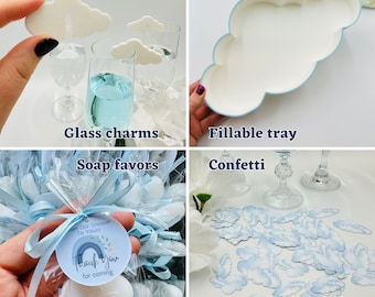 Cloud party decor bundle 30pcs cloud Soap favors 1st Birthday decoration set Cloud 9 baby shower She's On cloud bachelorette party 9th bday