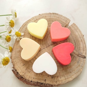 10 pezzi di sapone a forma di cuore nelle tonalità dell'arancione, saponette a forma di cuore per bomboniere di nozze, semplice regalo di ringraziamento, piccole saponette fatte a mano, regali per baby shower