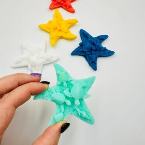 10 pezzi di saponette a forma di stella marina, saponette a forma di stella marina, bomboniere per matrimonio in spiaggia, bomboniere a tema nautico, bomboniere per baby shower a tema oceano, omaggi per feste in piscina.