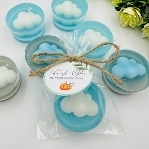 10pcs cloud soap favors for baby shower, Boho baby shower souvenirs, Baptism favors for guests, Gender neutral favors for christening gifts