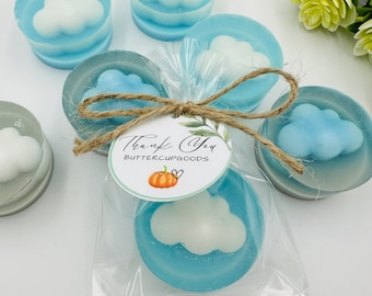 10pcs cloud soap favors for baby shower, Boho baby shower souvenirs, Baptism favors for guests, Gender neutral favors for christening gifts