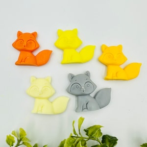 30 pezzi di saponette a forma di volpe, bomboniere per feste a tema foresta per bambini, souvenir a tema forestale, bomboniere con animali della foresta per compleanni di bambini, mini bomboniere a forma di saponette all'ingrosso