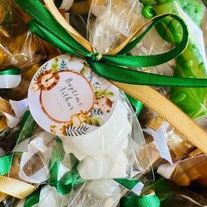 30 pezzi di saponette da safari, saponette da giungla selvaggia, regali per baby shower, bomboniere a forma di ippopotamo/leone/koala, bomboniere in stile animale per il 1° compleanno,