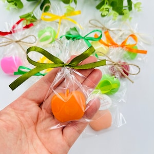 10 pezzi di saponette a forma di mela del mio occhio, mini saponette a forma di frutta, souvenir per neonati, bomboniere per feste a tema mela, unisex, all'ingrosso