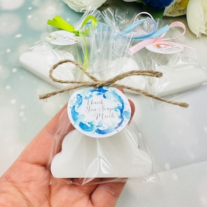 10pcs cloud soap favors for baby shower, Boho baby shower souvenirs, Baptism favors for guests, Gender neutral favors for christening gifts